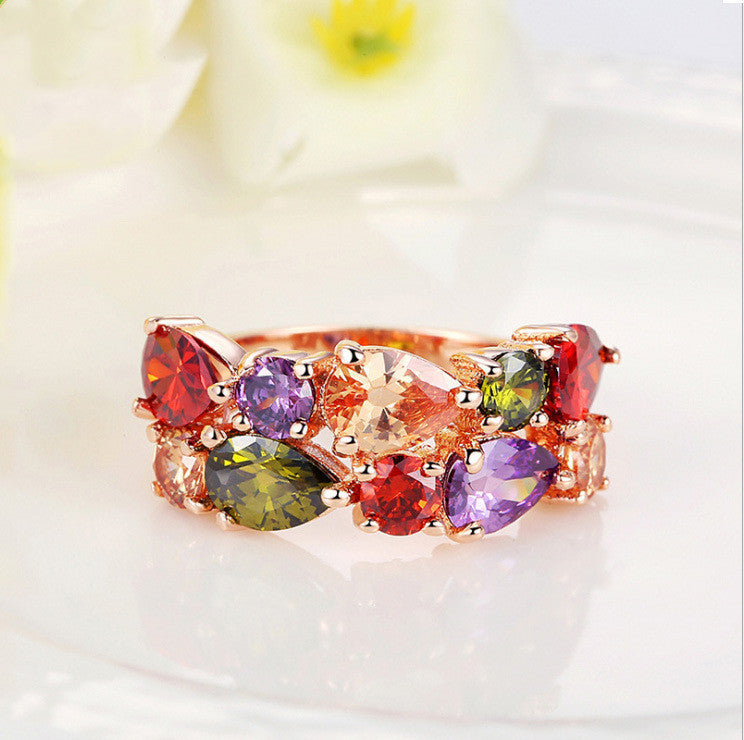 Rainbow Attack Zircon rings