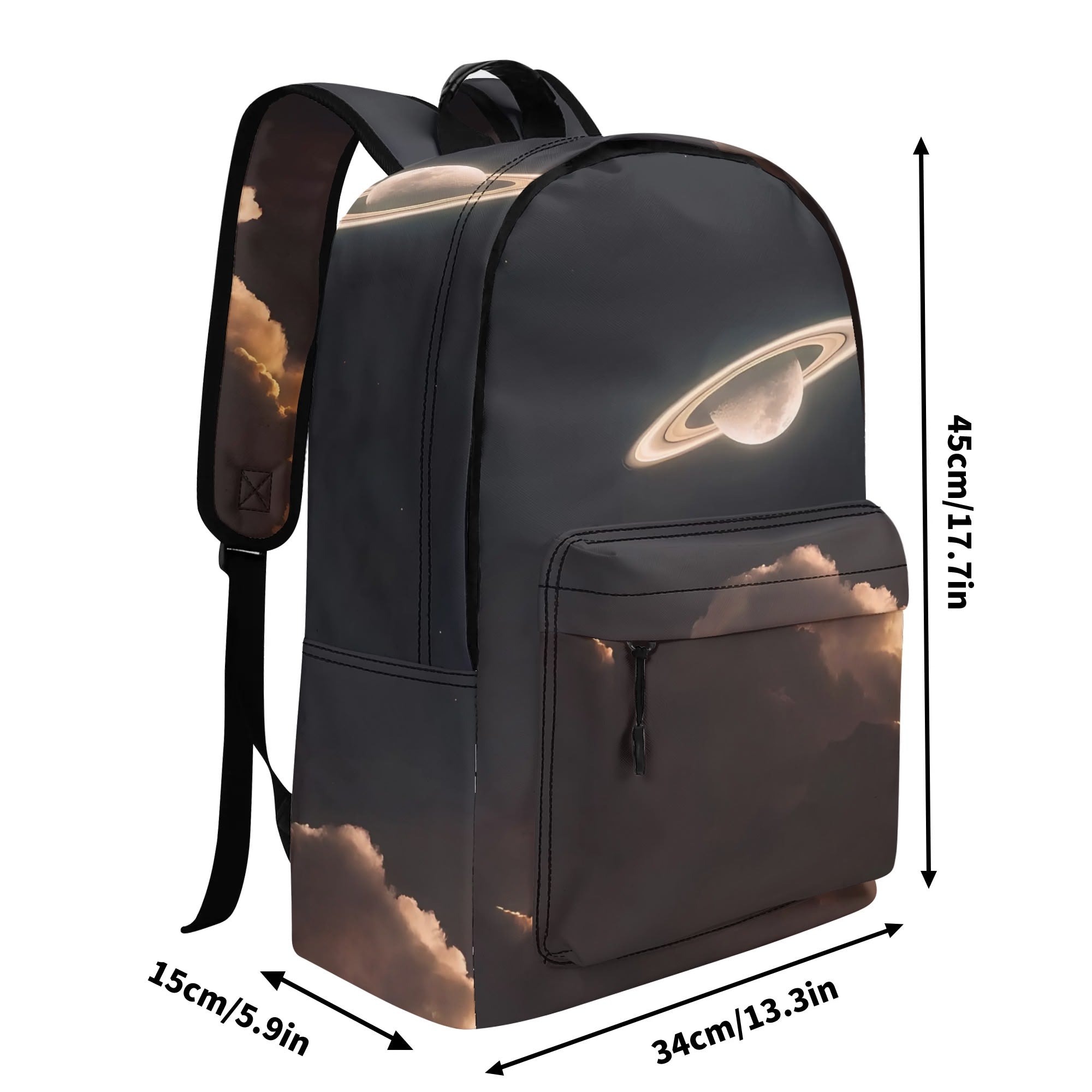 AtomicCrash - Premium 17 Inch PU Leather School Backpack - Spacious, Durable & Convenient for Students