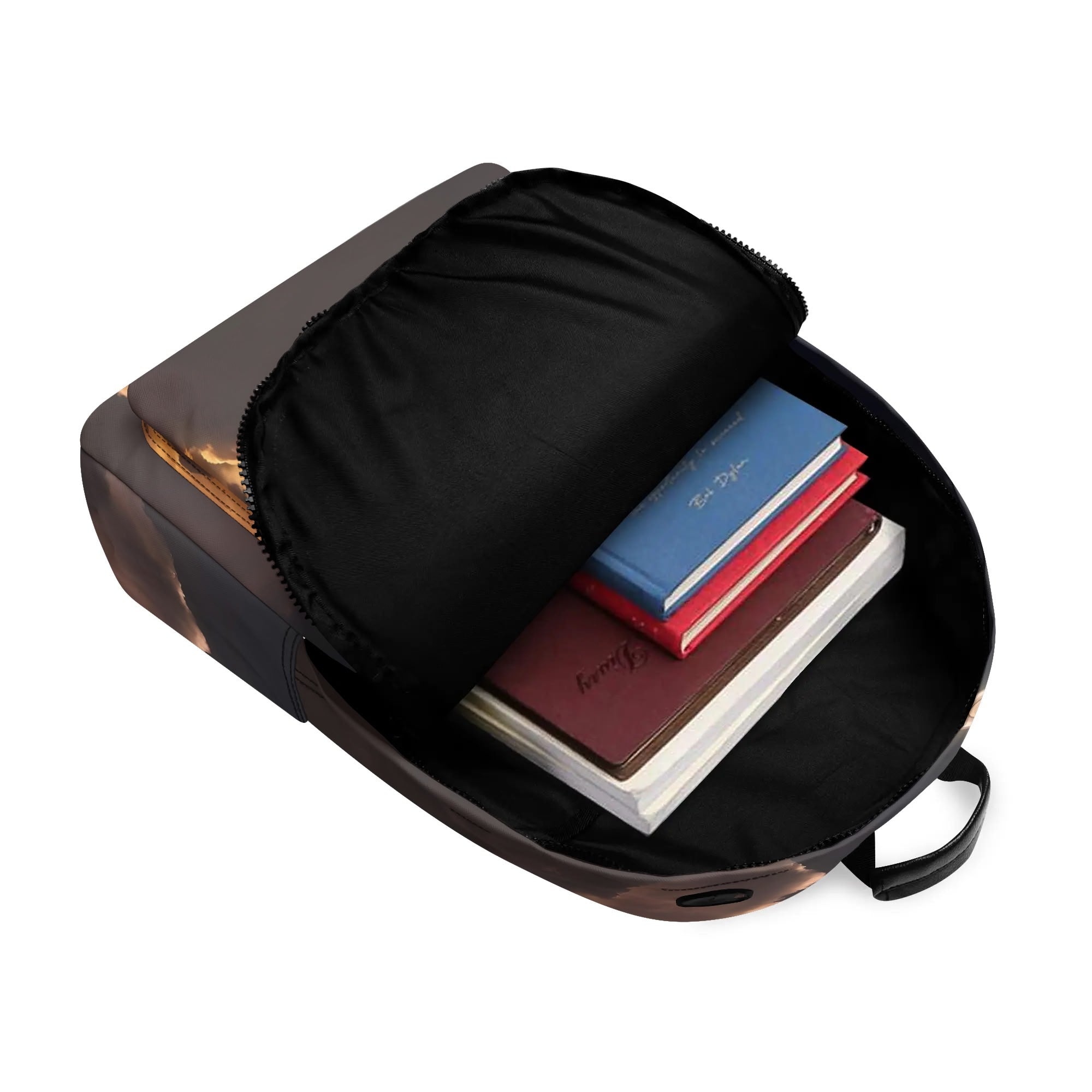 AtomicCrash - Premium 17 Inch PU Leather School Backpack - Spacious, Durable & Convenient for Students