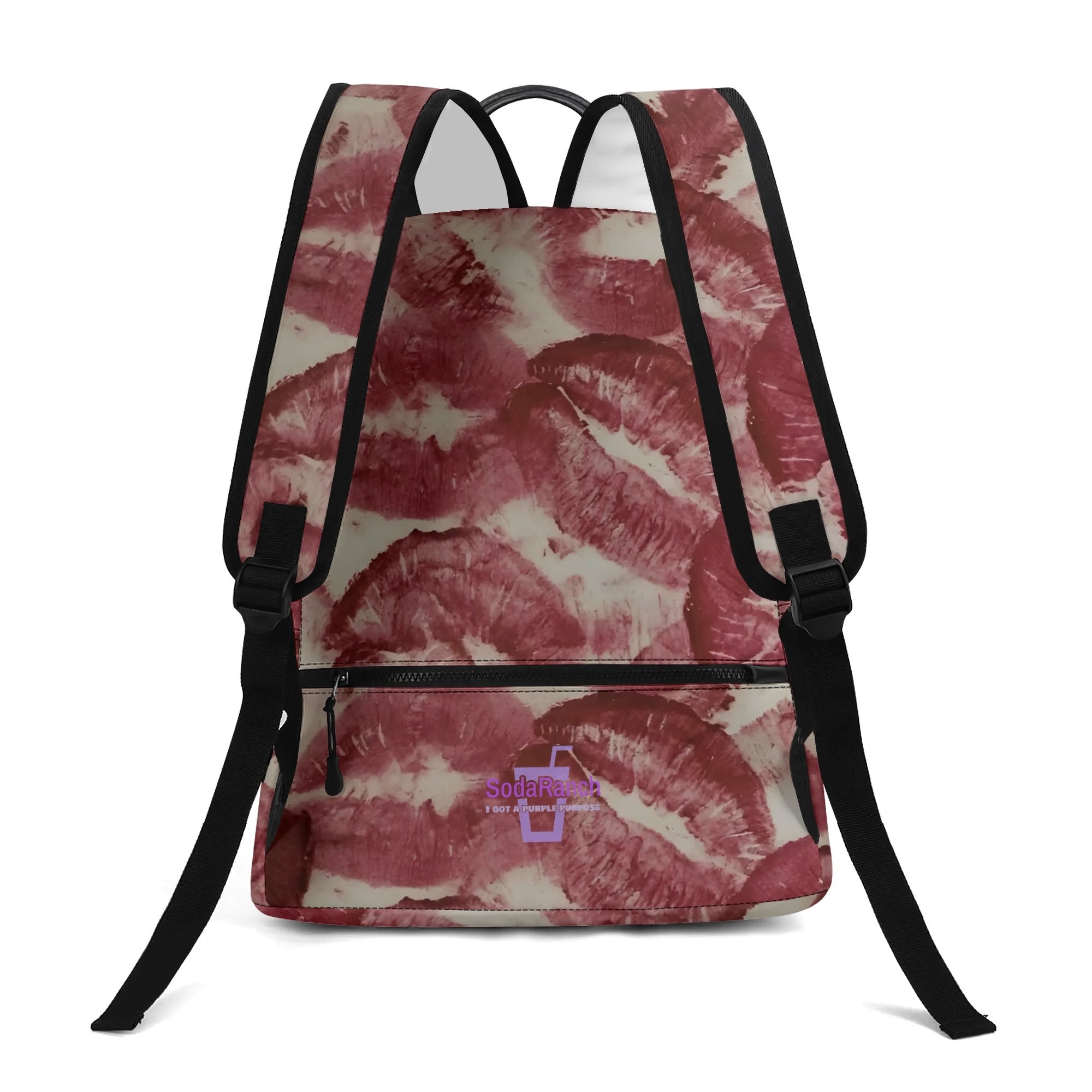 KissGoodLuck - High-Quality PU Leather Backpack - Spacious Inside Bag & Easy Access with Adjustable Straps & Front Pocket