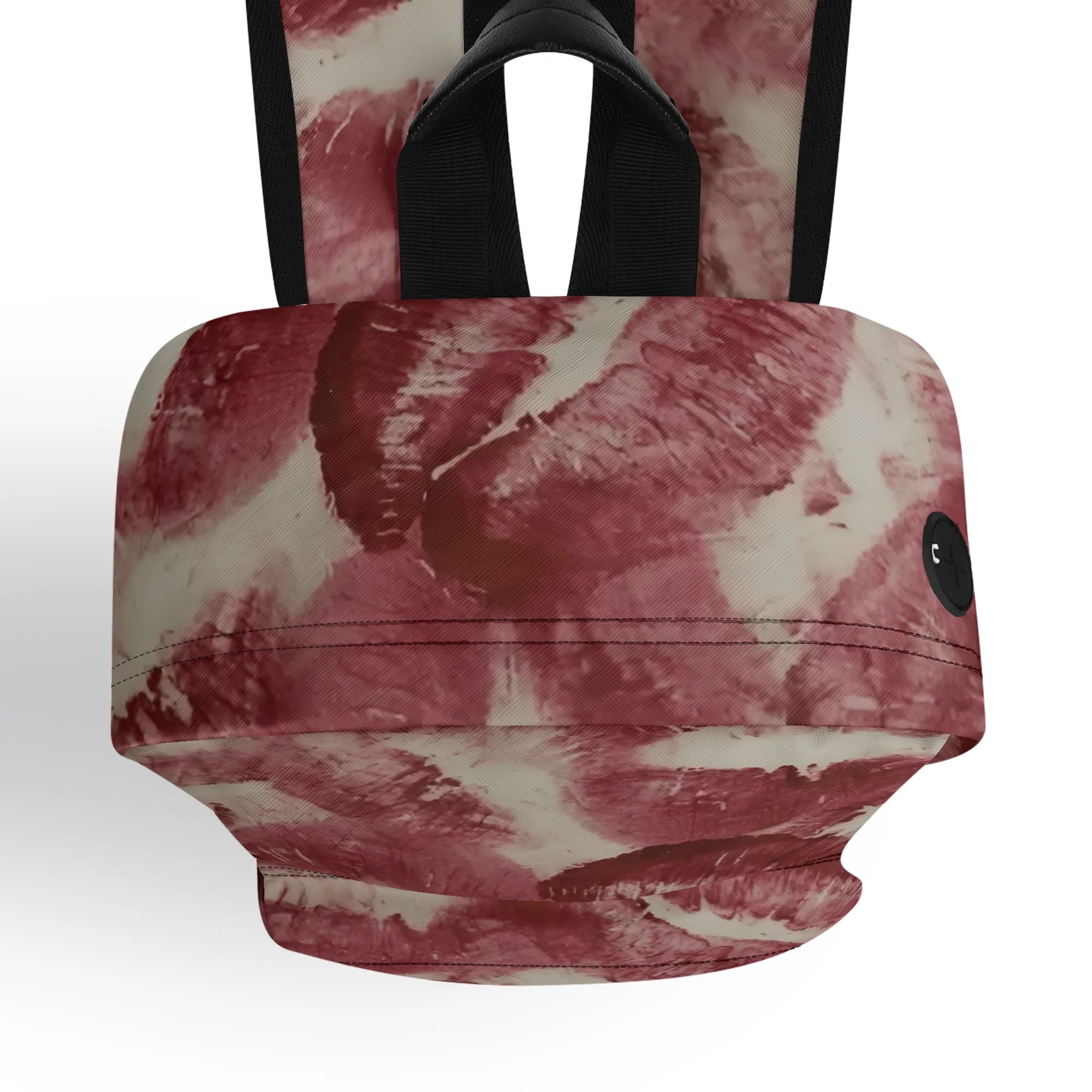KissGoodLuck - High-Quality PU Leather Backpack - Spacious Inside Bag & Easy Access with Adjustable Straps & Front Pocket