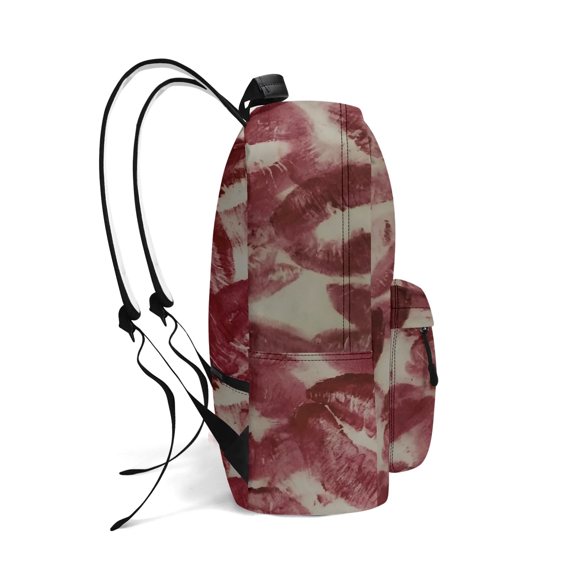 KissGoodLuck - High-Quality PU Leather Backpack - Spacious Inside Bag & Easy Access with Adjustable Straps & Front Pocket