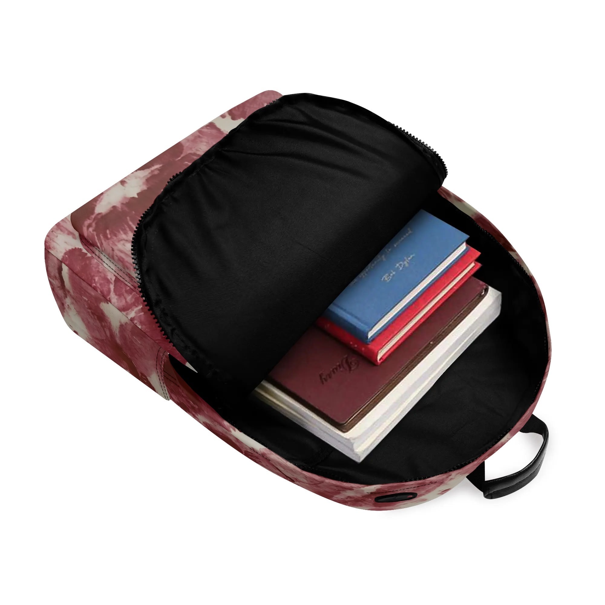 KissGoodLuck - High-Quality PU Leather Backpack - Spacious Inside Bag & Easy Access with Adjustable Straps & Front Pocket