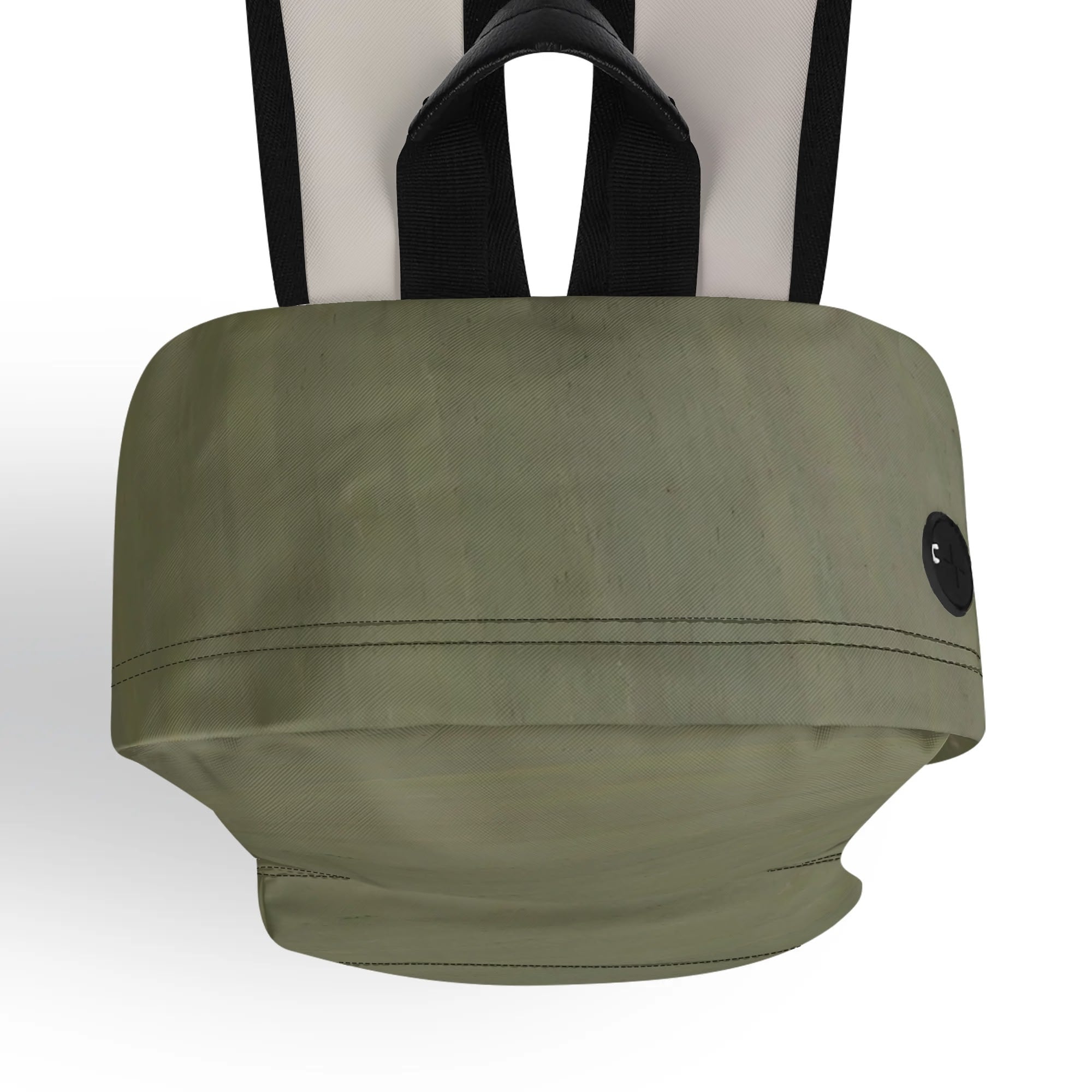 NaturalDisaster - Waterproof 17 PU Leather Backpack: Convenient for Students with Front Zipper Pocket & Side Bottle Holders