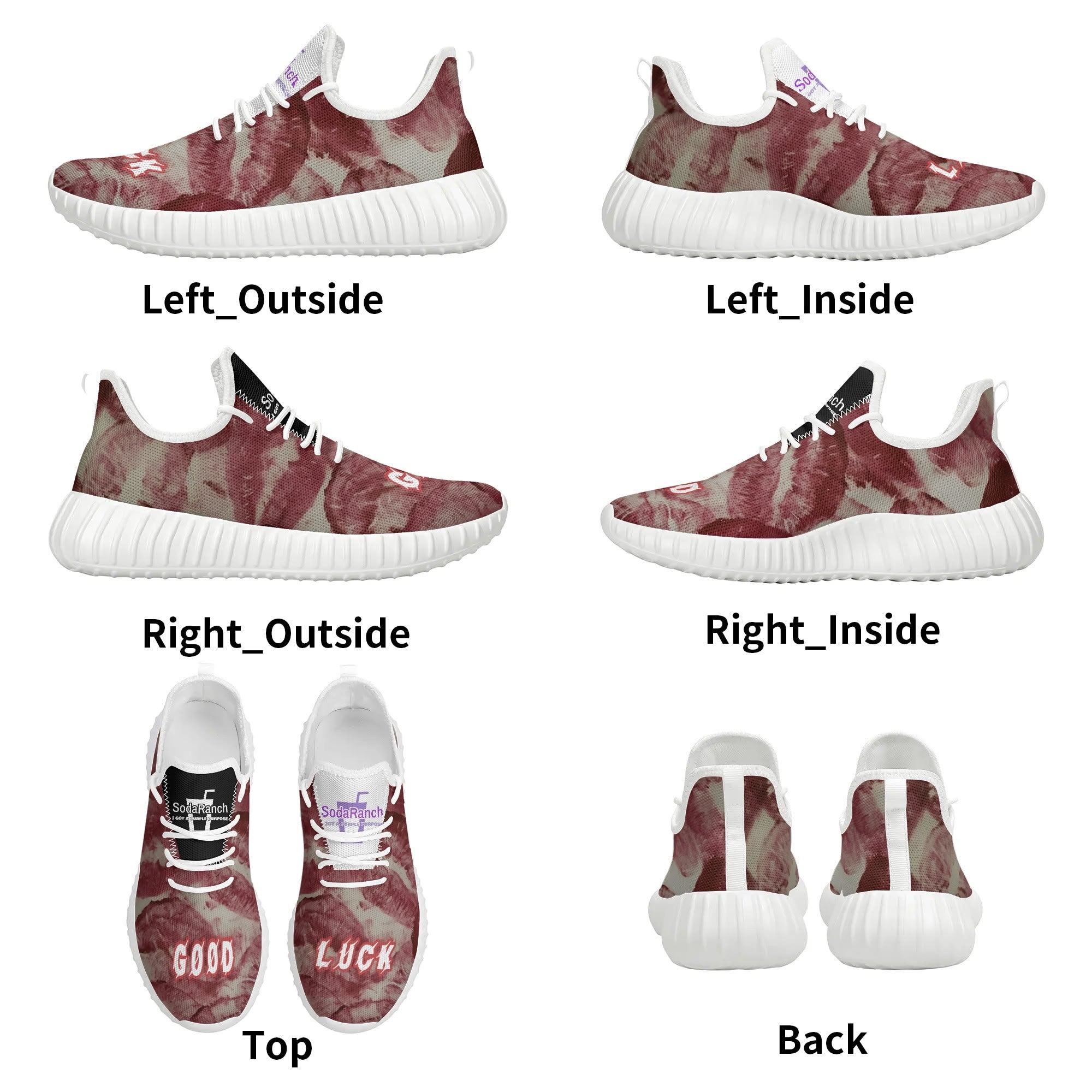 GOOD LUCK KISS - MD Outsole & Removable EVA Insole - Sneakers with Exceptional Support & Comfort