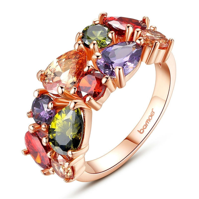Rainbow Attack Zircon rings
