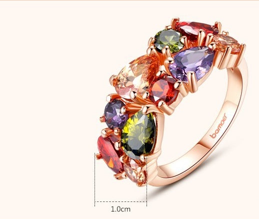 Rainbow Attack Zircon rings