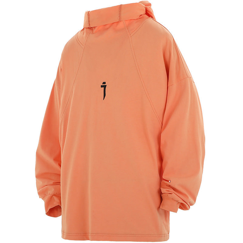 Cyber Turtleneck Hooded Ribbon Sweater