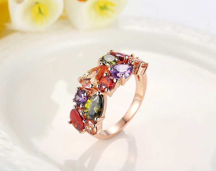 Rainbow Attack Zircon rings
