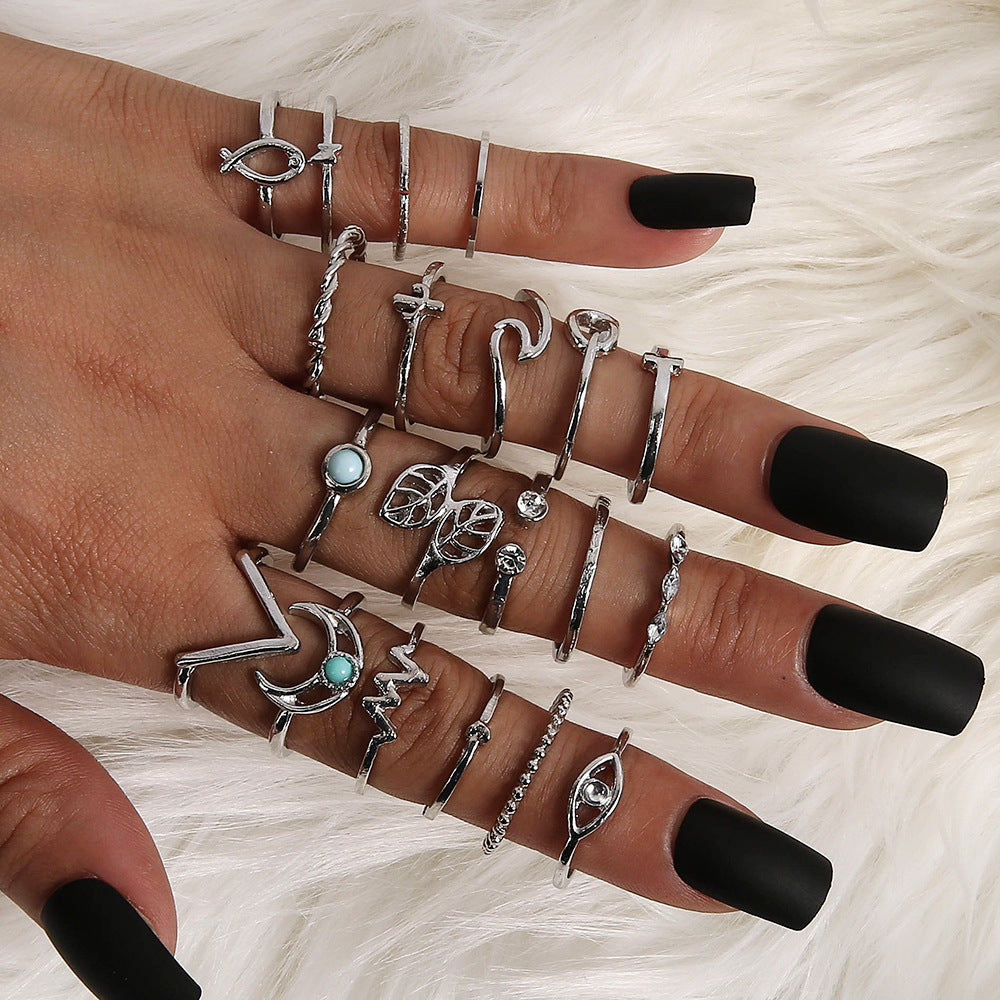 Leaf Crown Geometric Articulation 6 Piece